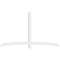 Ekena Millwork Bellingham Architectural Grade PVC Gable Bracket, 96"W x 56"H x 4"D x 4"F, 14/12 Pitch GBP096X56X0404BEL00 - alternate 5